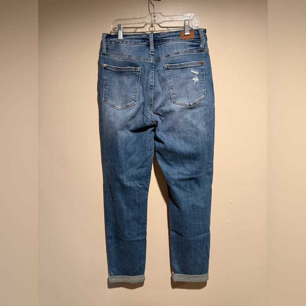 Judy Blue Boyfriend Fit Jeans Size 7/28 Stretch distressed - Picture 8 of 11